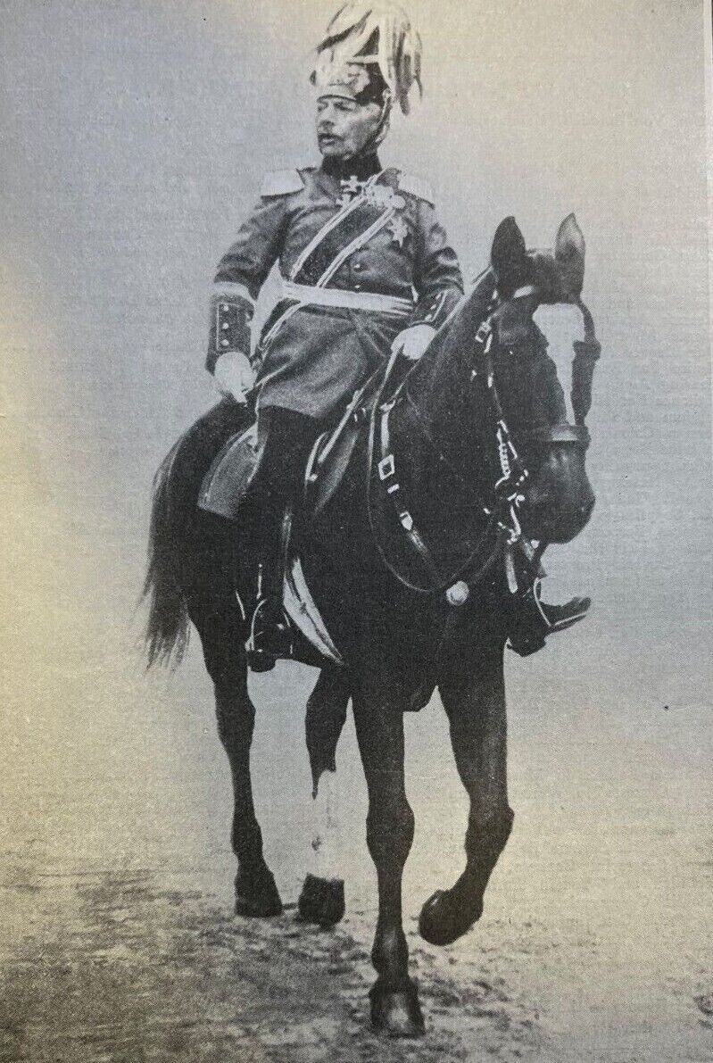 1914 Vintage Magazine Illustration German General von Emmich