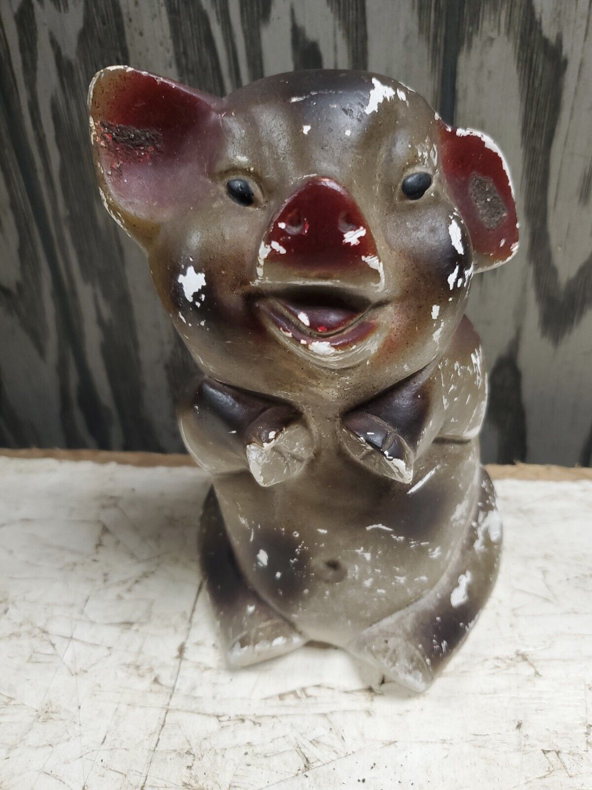 Vintage Chalware Pig Piggy Swine Figurine 8\