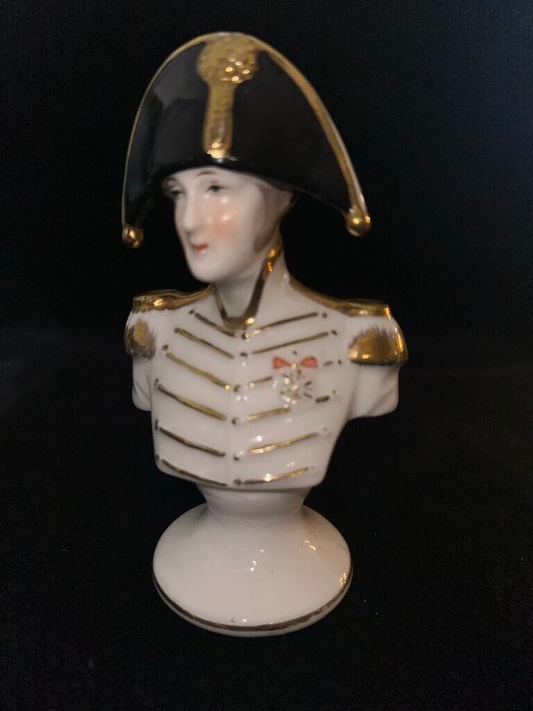 Vintage Arnart 5th Ave Hand Painted French Military Naval Officer Napoleon  Bust
