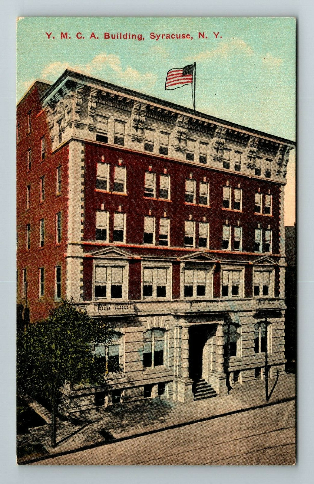 Syracuse NY-New York, Y.M.C.A. Building, Exterior, Vintage Postcard