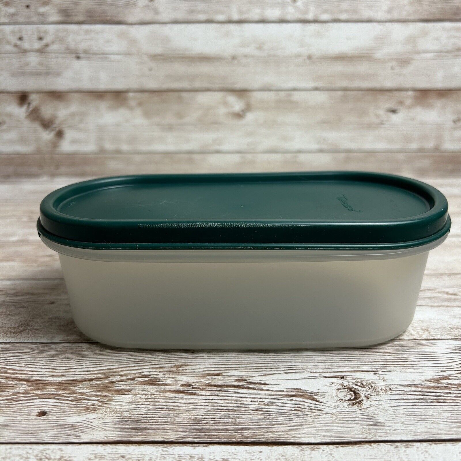 Vintage Tupperware 1611/1616 Green Lid Modular Mate 2 Cup Container Pre-owned 