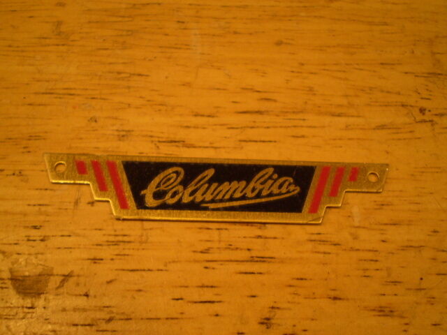 Collectable Prewar 1941 Columbia Superb F-9T Deluxe Bicycle Rack Badge Insignia