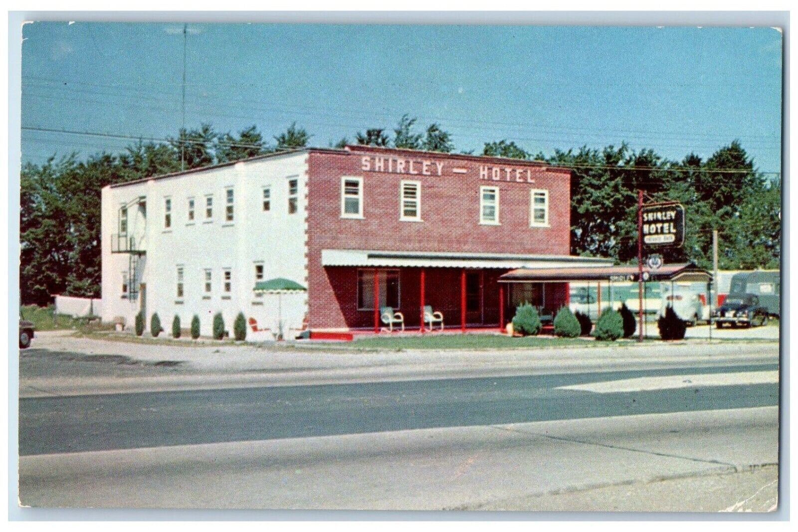 Shirley Hotel South Michigan Road On U.S. 31 South Bend Indiana IN Postcard