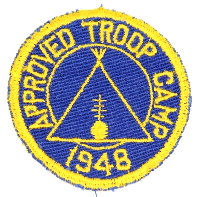 Vintage 1948 Approved Camp Cleveland Patch Boy Scouts BSA