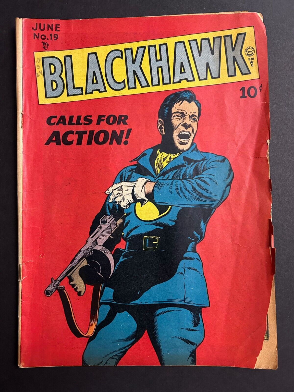 Blackhawk 19 GD- -- Classic Reed Crandall Cover, Bill Ward 1948