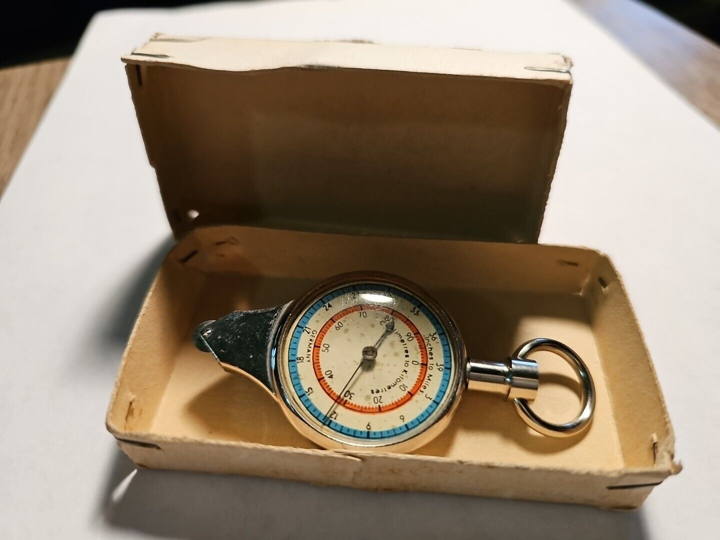 Antique  German Compass Map Measurer Inches/Miles Centimeters/Kilometer