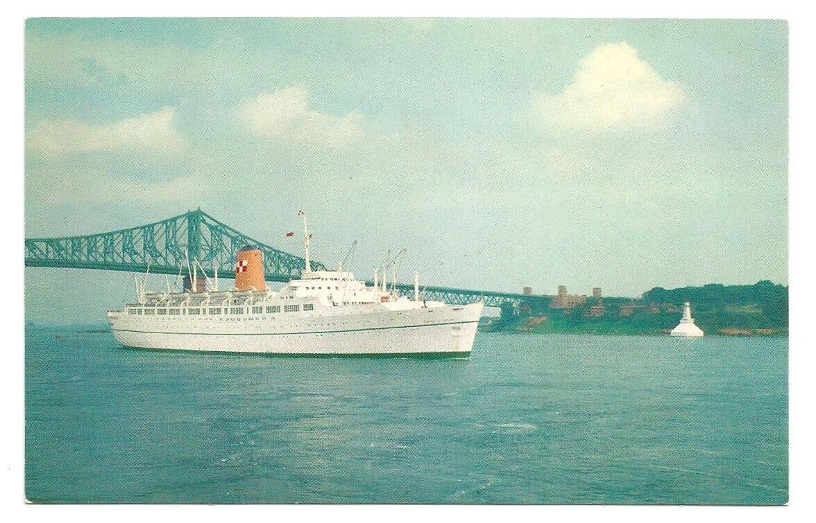 Ship Empress of England Postcard Canadian Pacific Liner
