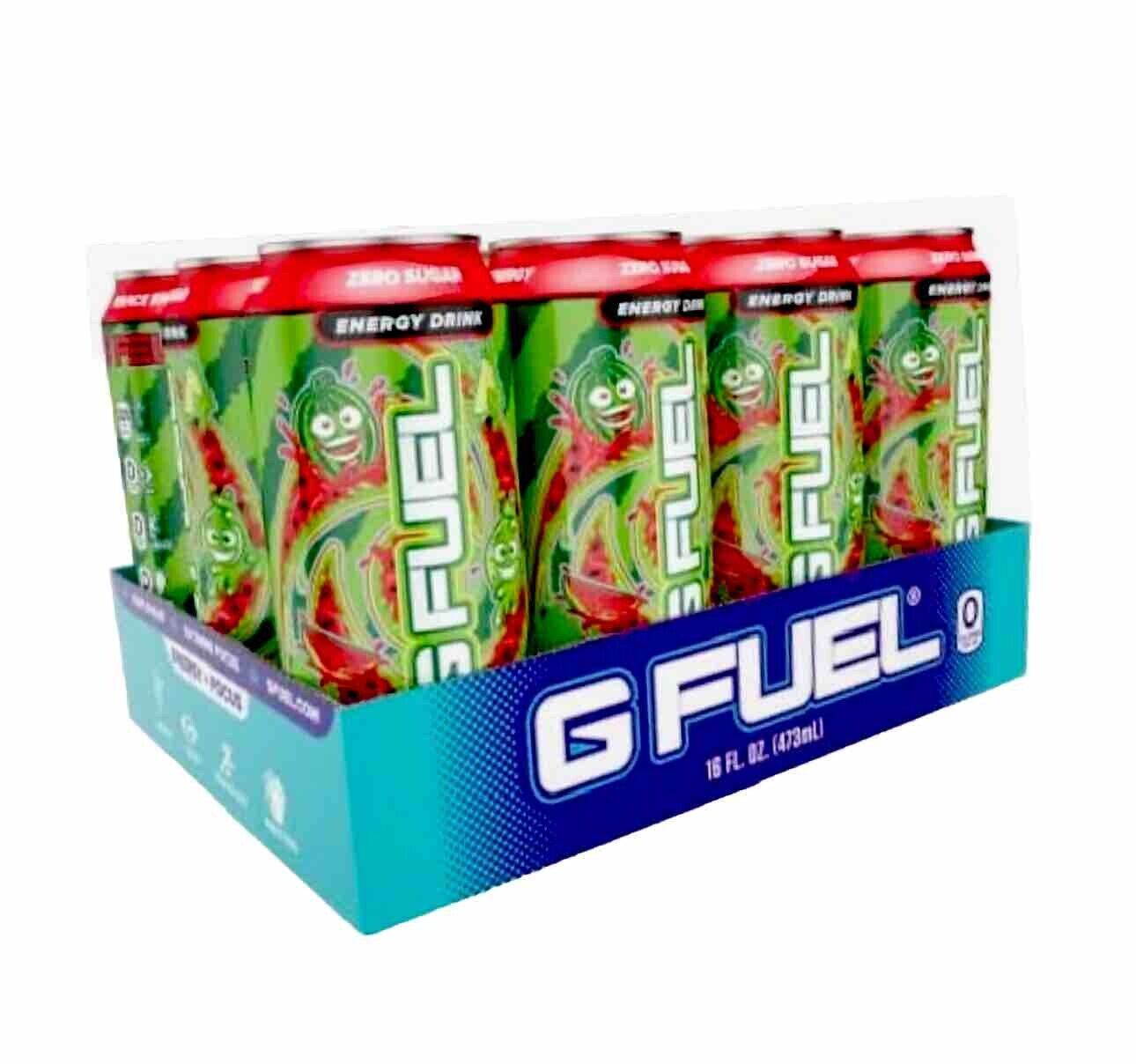 G FUEL Energy Drink 16oz Pack of 12 Watermelon Lime (Buy One Get One FREE DEAL)