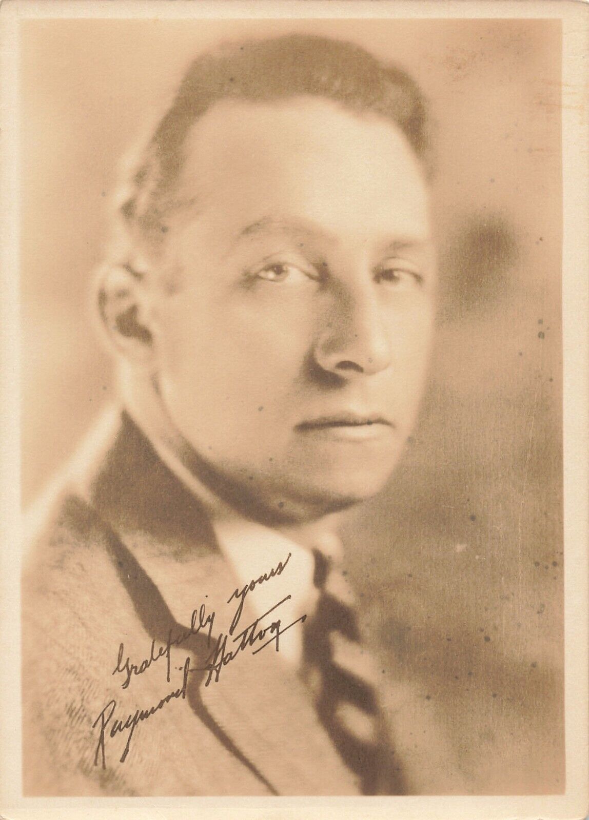 1920s Raymond Hatton Fan Photo 5x7 Movie Print Signed Autograph  *Am8a