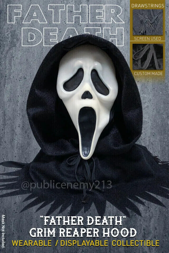 SCREAM Ghostface Killer\'s Hooded Mask Father Death Ver 1996 Halloween Myers 2023