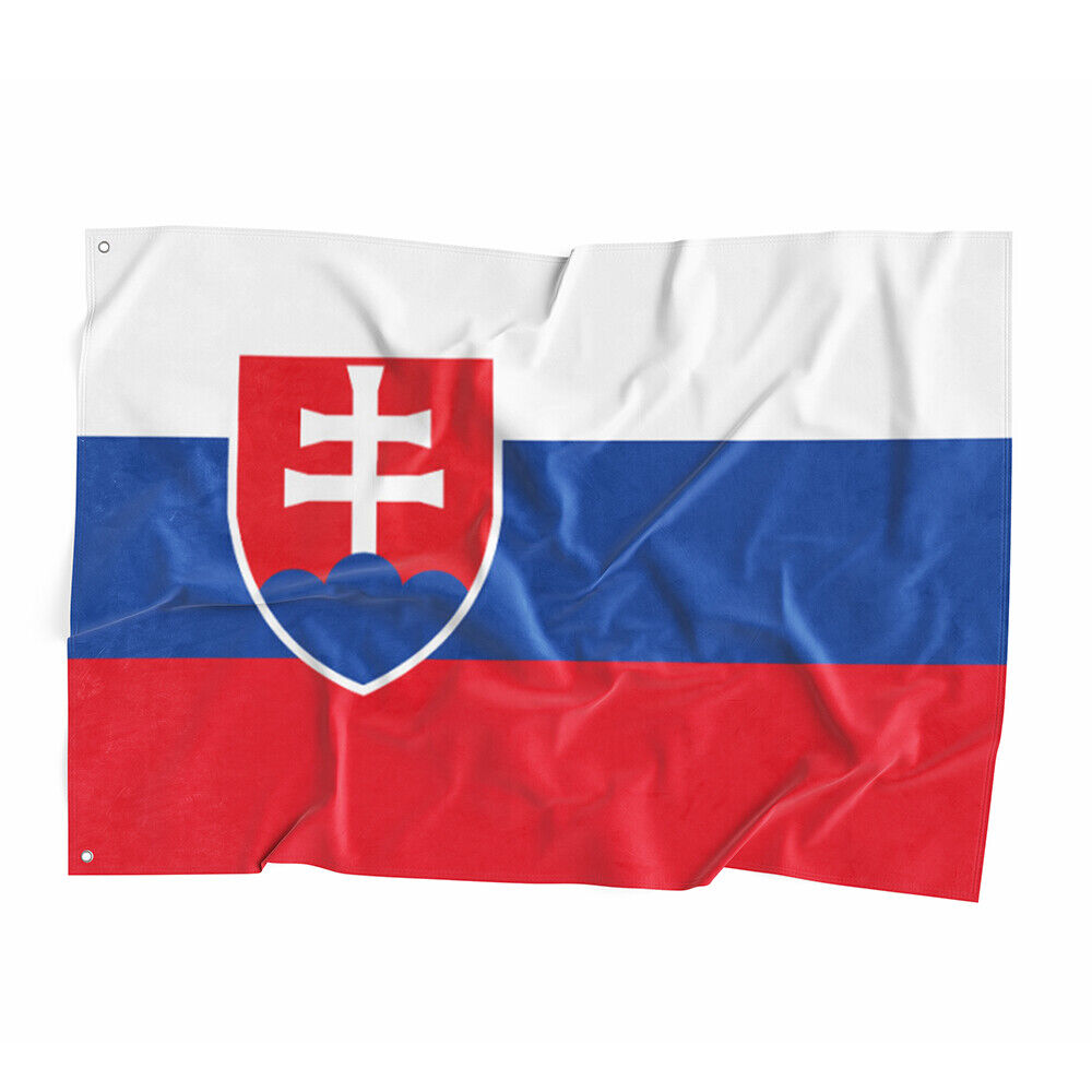 3X5\' FOOT SLOVAK REPUBLIC FLAG SLOVAKIA BANNER NEW OUTDOOR INDOOR Polyester