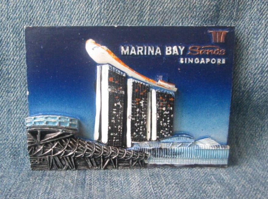 Sands Marina Bay Singapore 3D Magnet Souvenir Refrigerator
