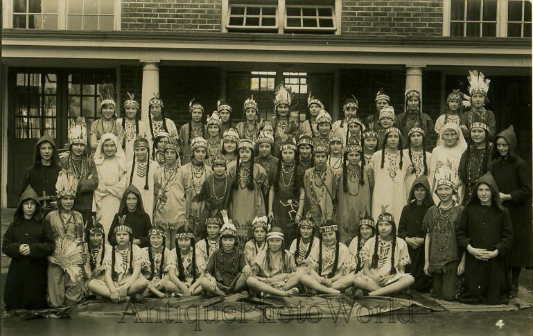 Children as monks & Indians Native Americans photo