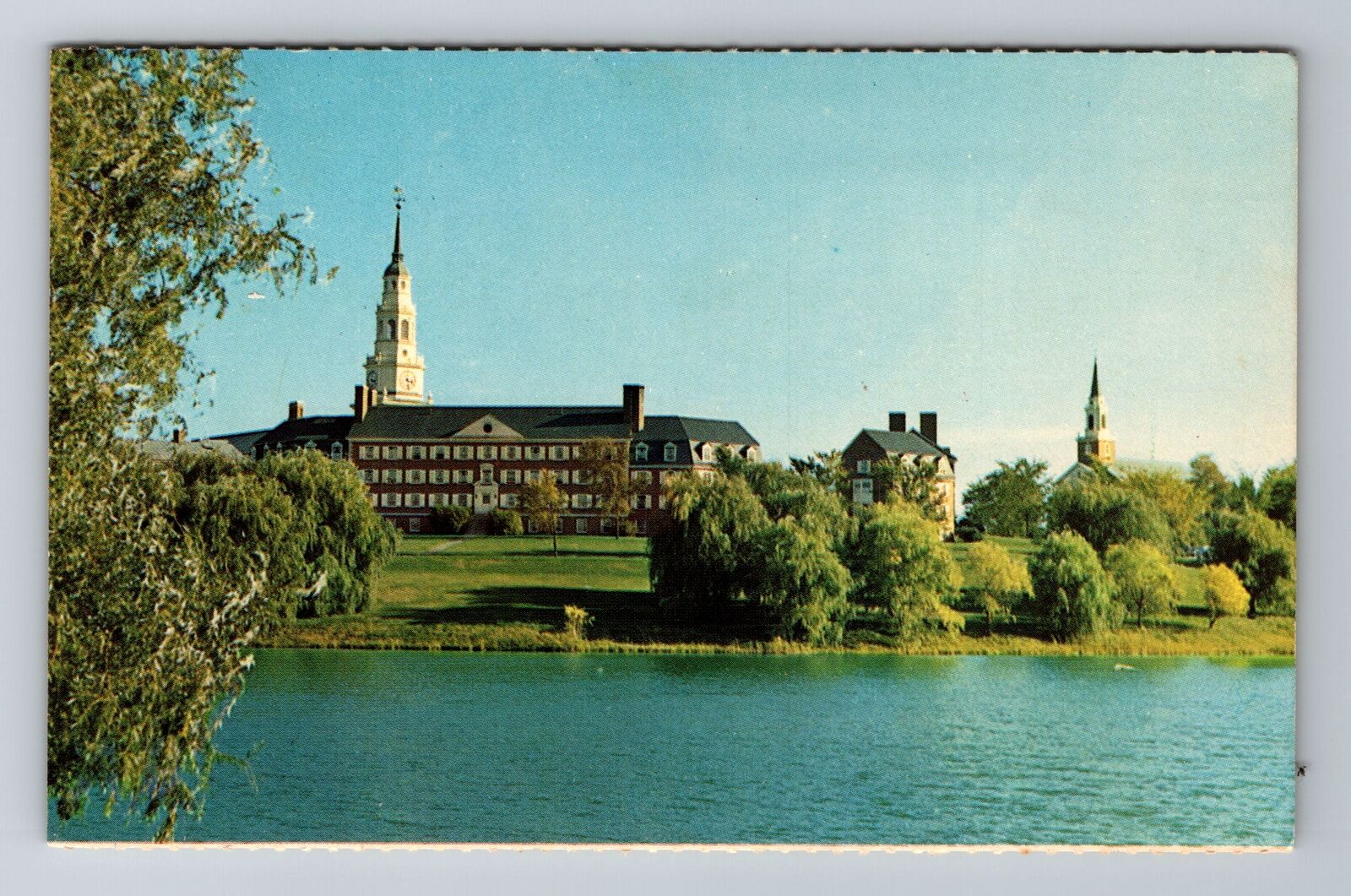 Waterville ME-Maine, Colby College, Antique Vintage Souvenir Postcard