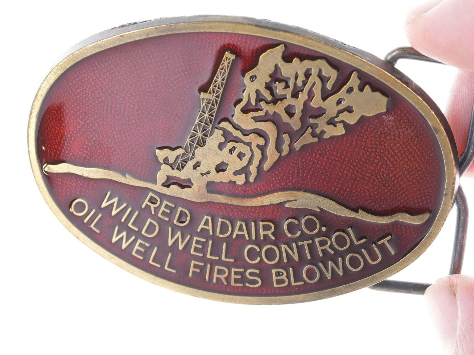 Red Adair, (1915-2004) Texas Oil Well Firefighter belt buckle