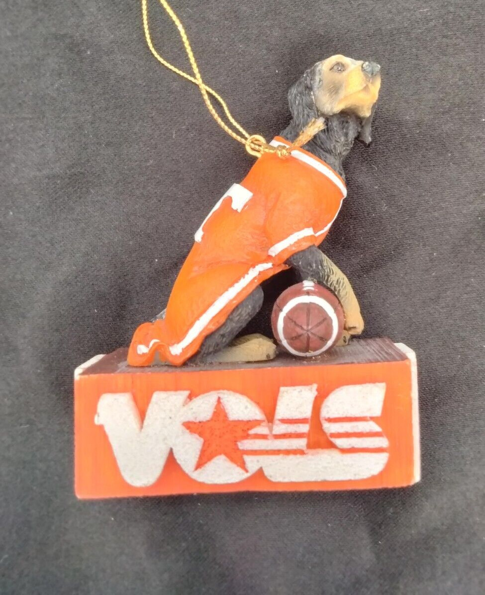 Tennessee Volunteers Football Hound Dog Christmas Ornament  by BPI Collectibles