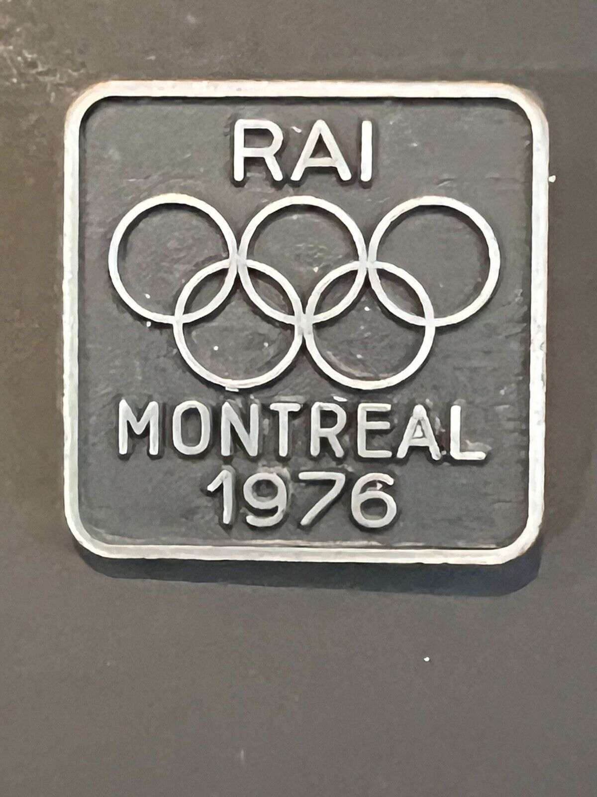 Vintage Rai Olympic Games Montreal, 1976. vintage pin, badge,