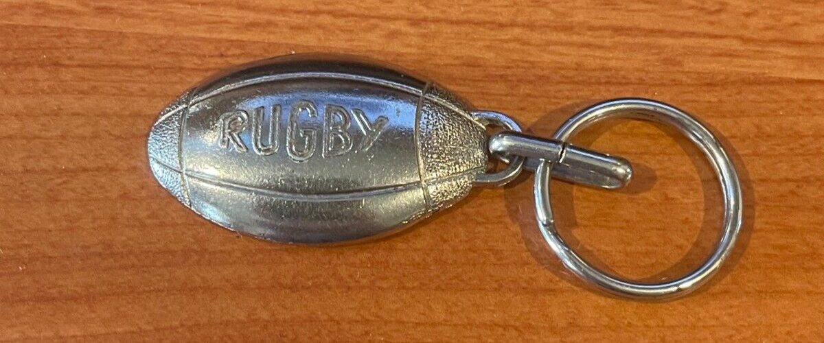 Vintage Rugby KeyChain Societe Generale Engraved