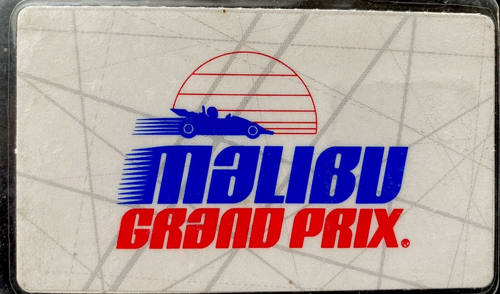 Collectible 1990\'s Malibu Grand Prix Virage Racing License Amusement Park L.A.