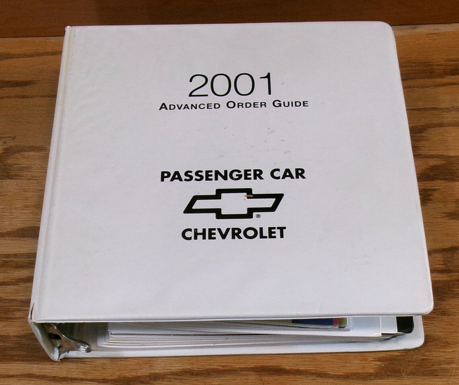 2001 Chevrolet Passenger Car Advanced Order Guide Dealer Album Corvette Camaro