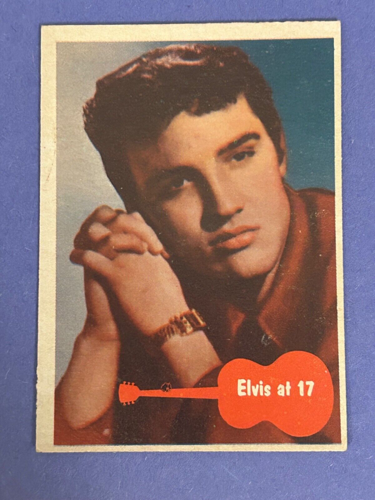 1956 Topps Elvis Presley # 35 Elvis at 17  VG-EX Crease Free