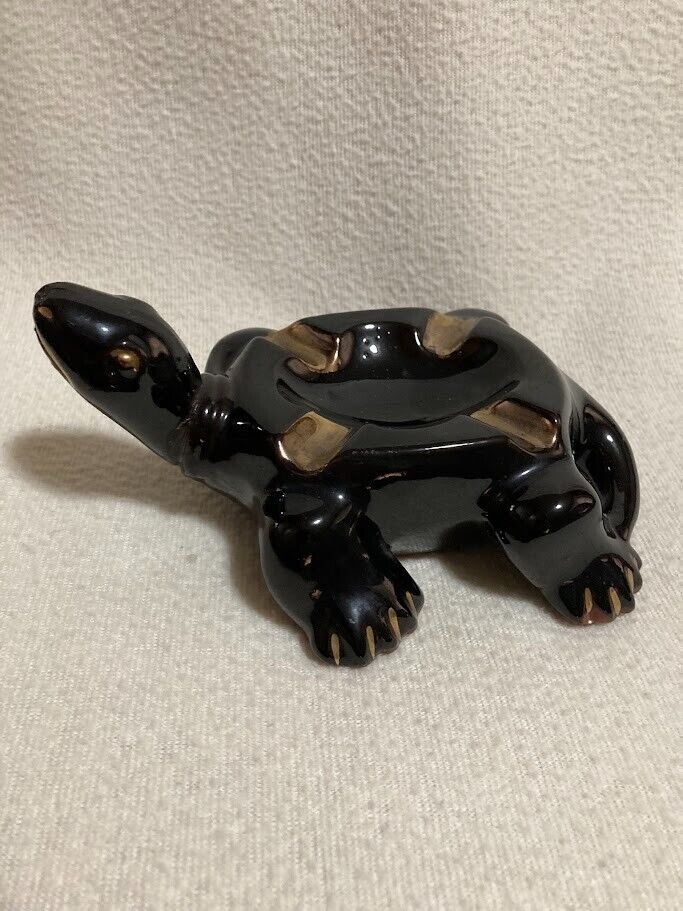 Vintage  Turtle Design Ashtray Retro Ceramic or Glass