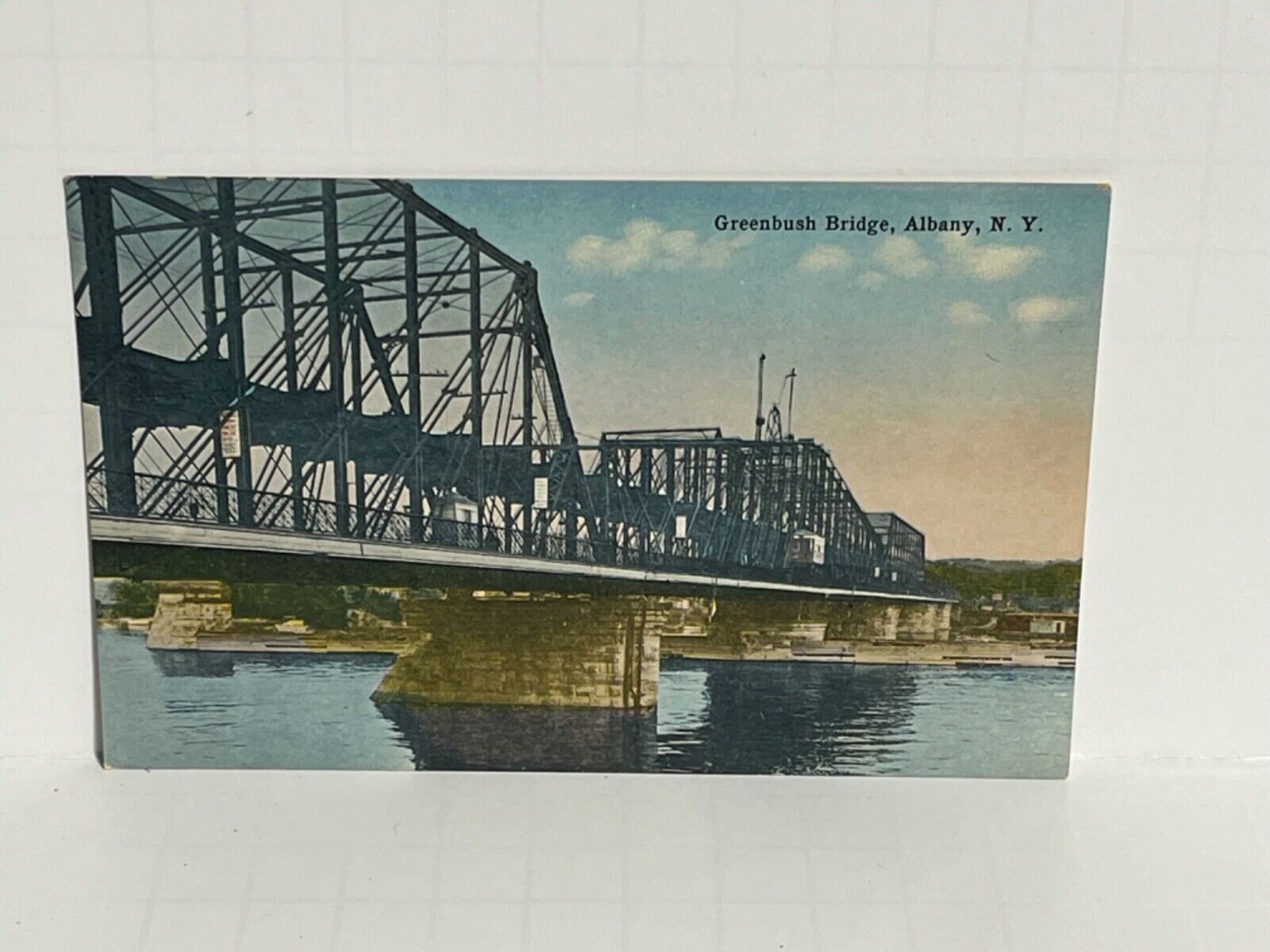 Postcard Greenbush Bridge Albany New York NY A18