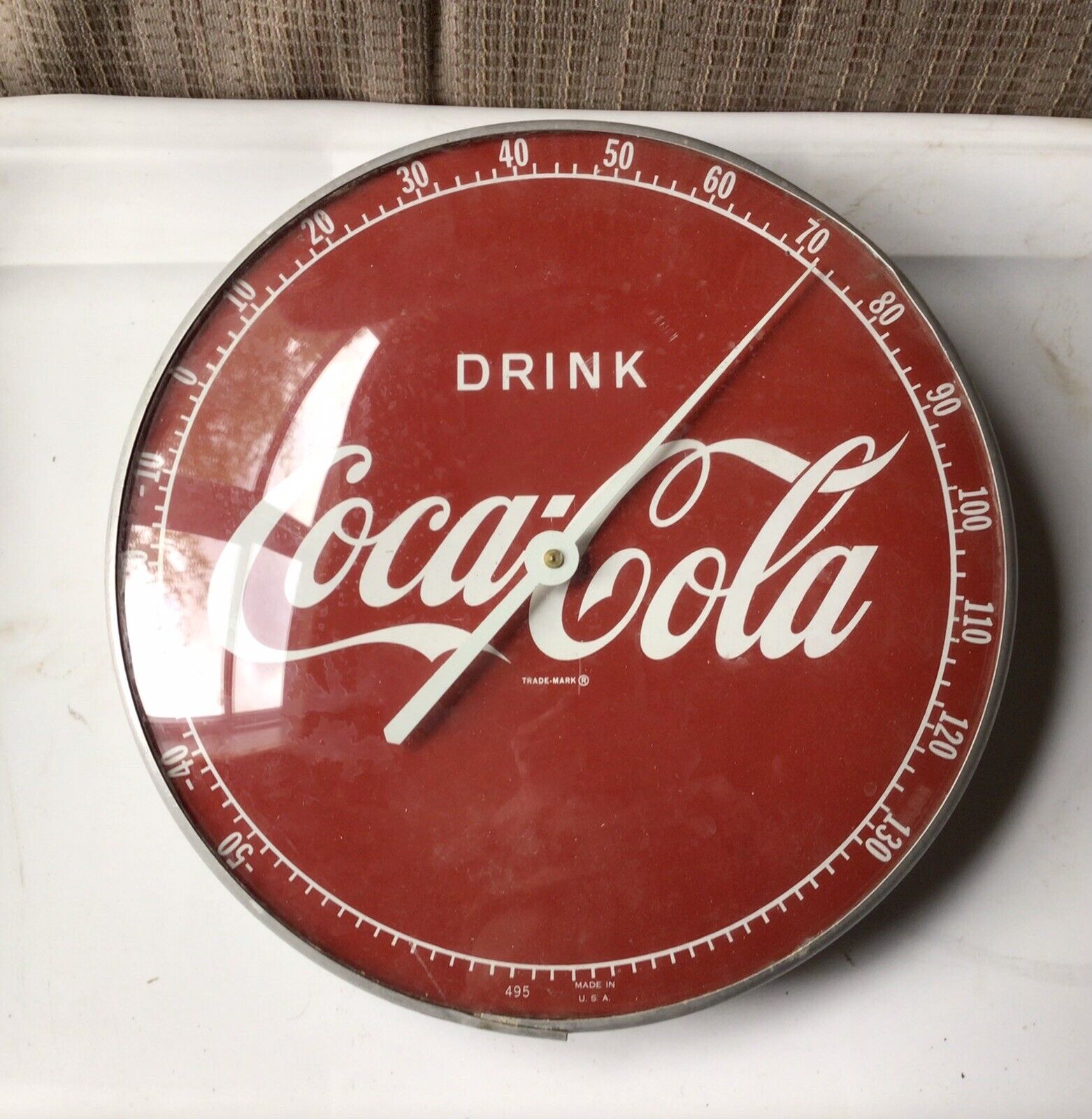 Vintage Thermometer Coca Cola 495 12 Inches