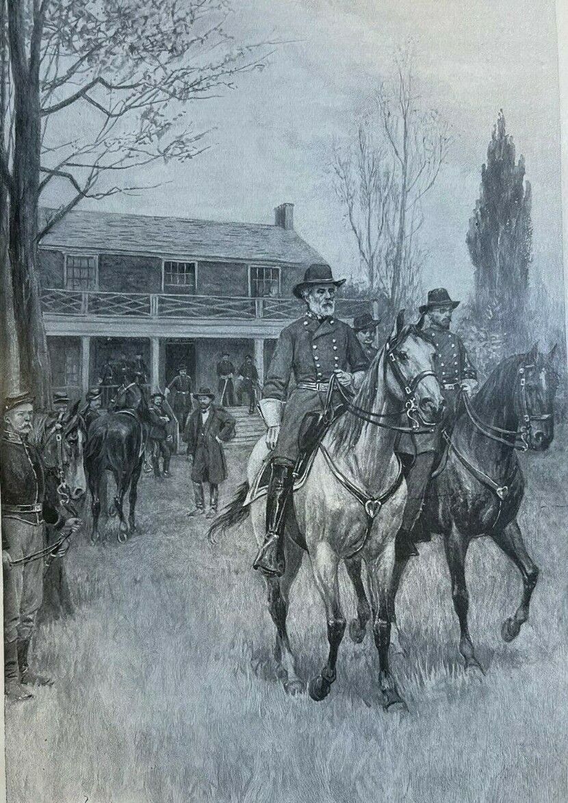 1898 Closing Scenes of the Civil War Appomattox Court House Grant illustrated