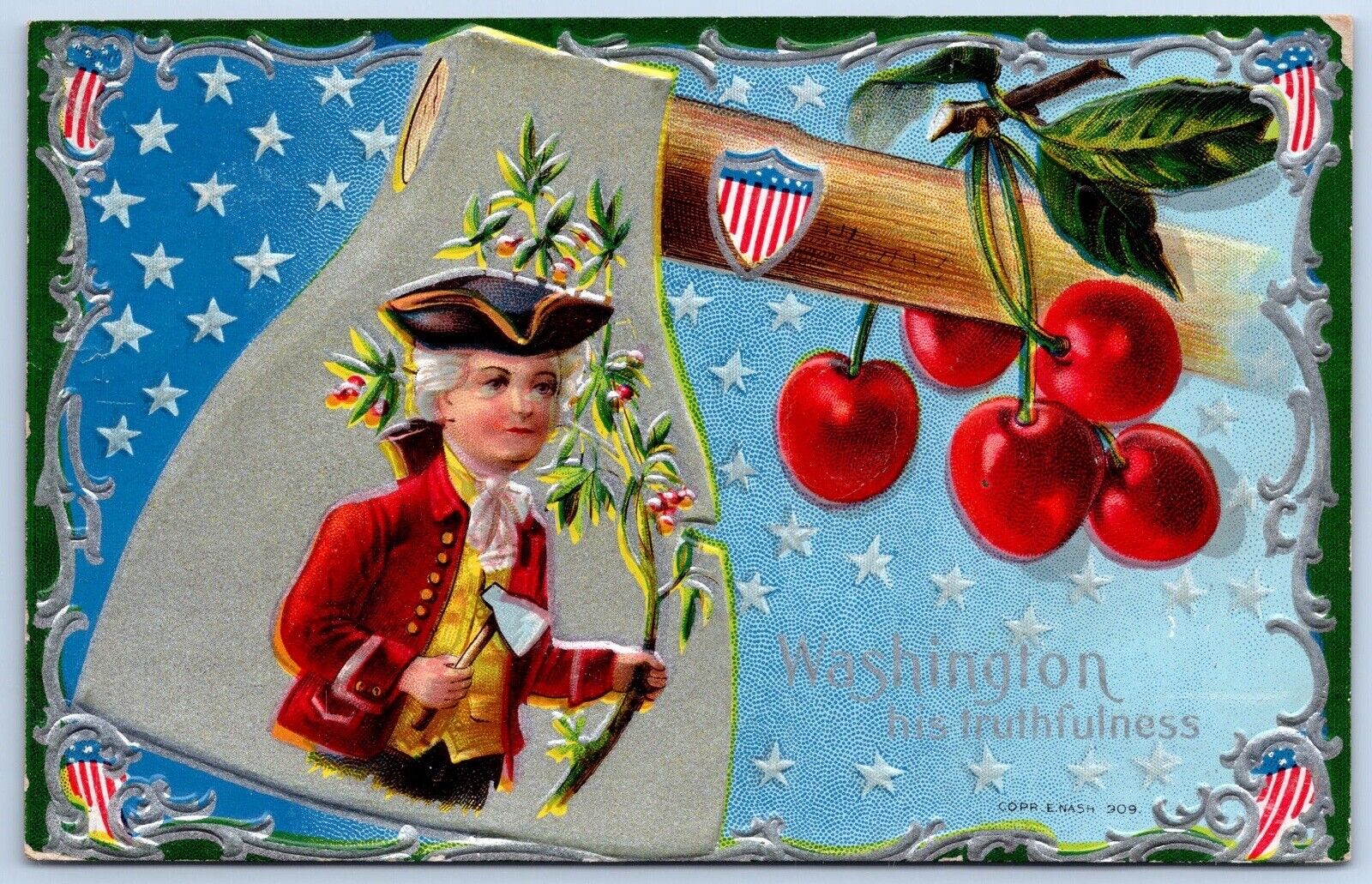 GEORGE WASHINGTON\'S  Embossed Postcard \