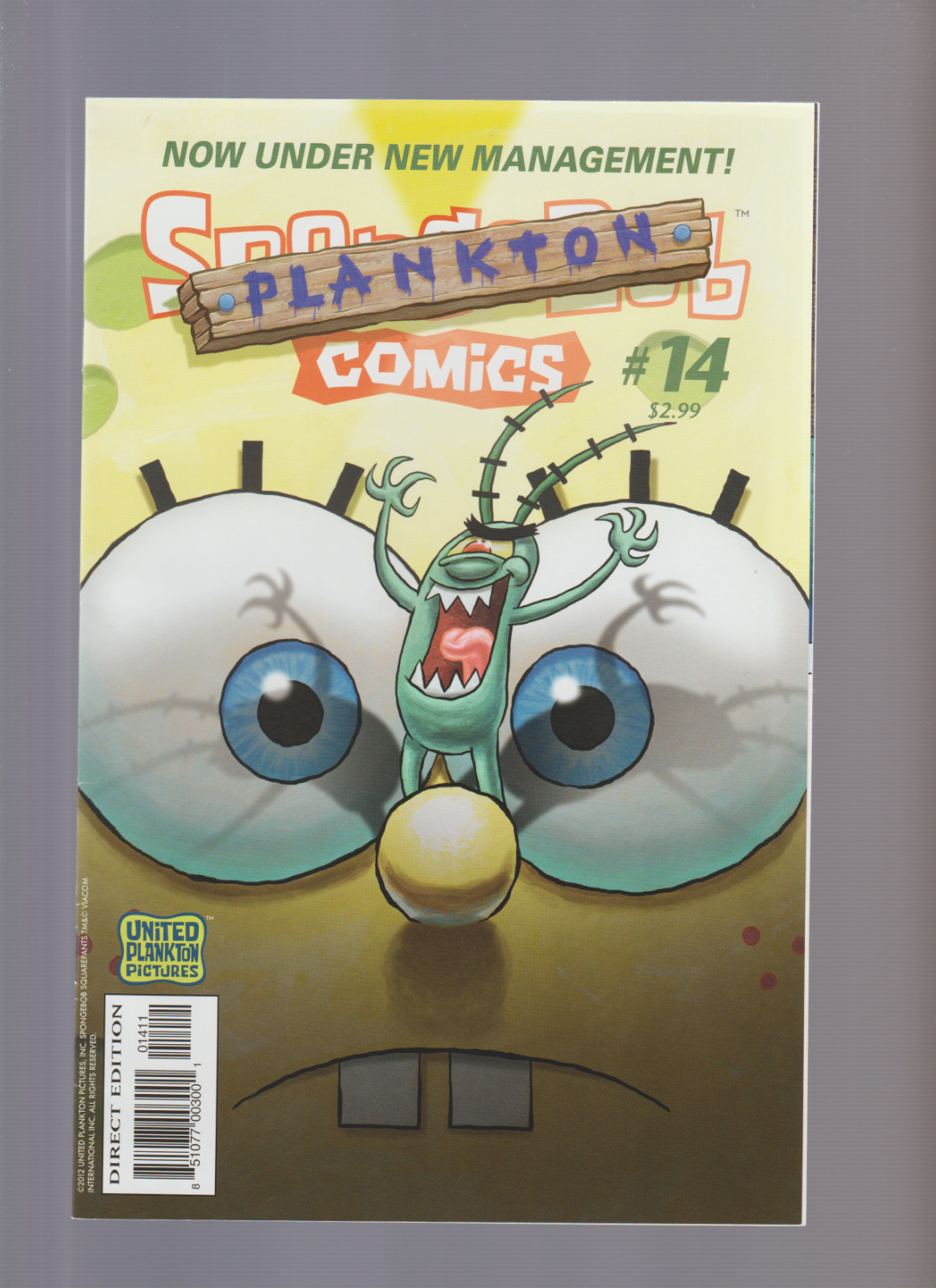 Spongebob Comics #14 (United Plankton Pictures) W/ POSTER PAINTING BY CREATOR