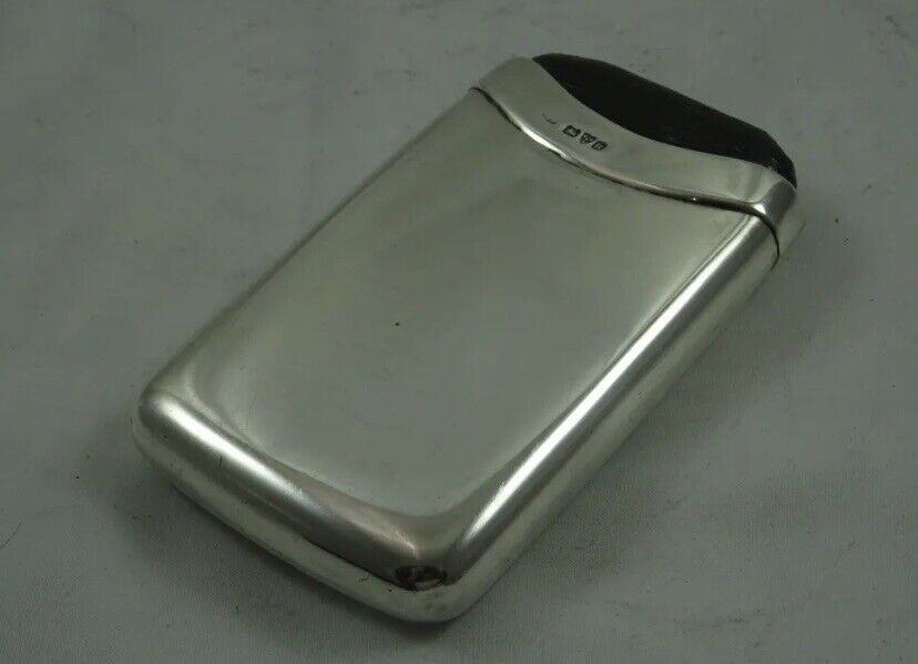 Nice Victorian Silver & Leather Cigar Case, 1900