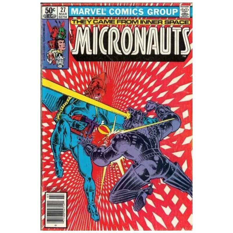 Micronauts (1979 series) #27 Newsstand in Very Fine condition. Marvel comics [o.