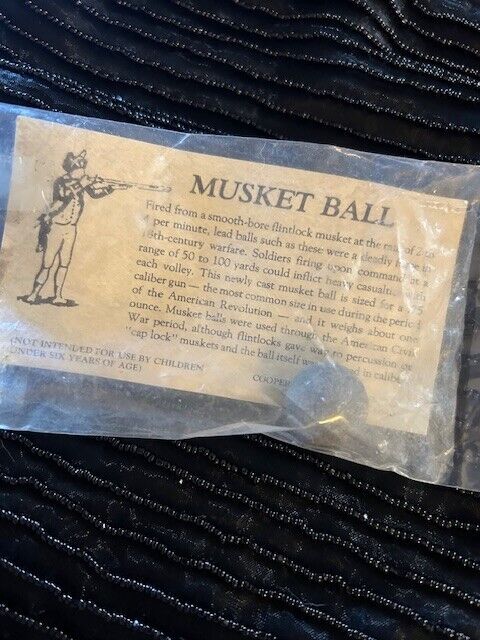 Cooperman Fife & Drum Company Centerbrook Connecticut Fired Musket Ball