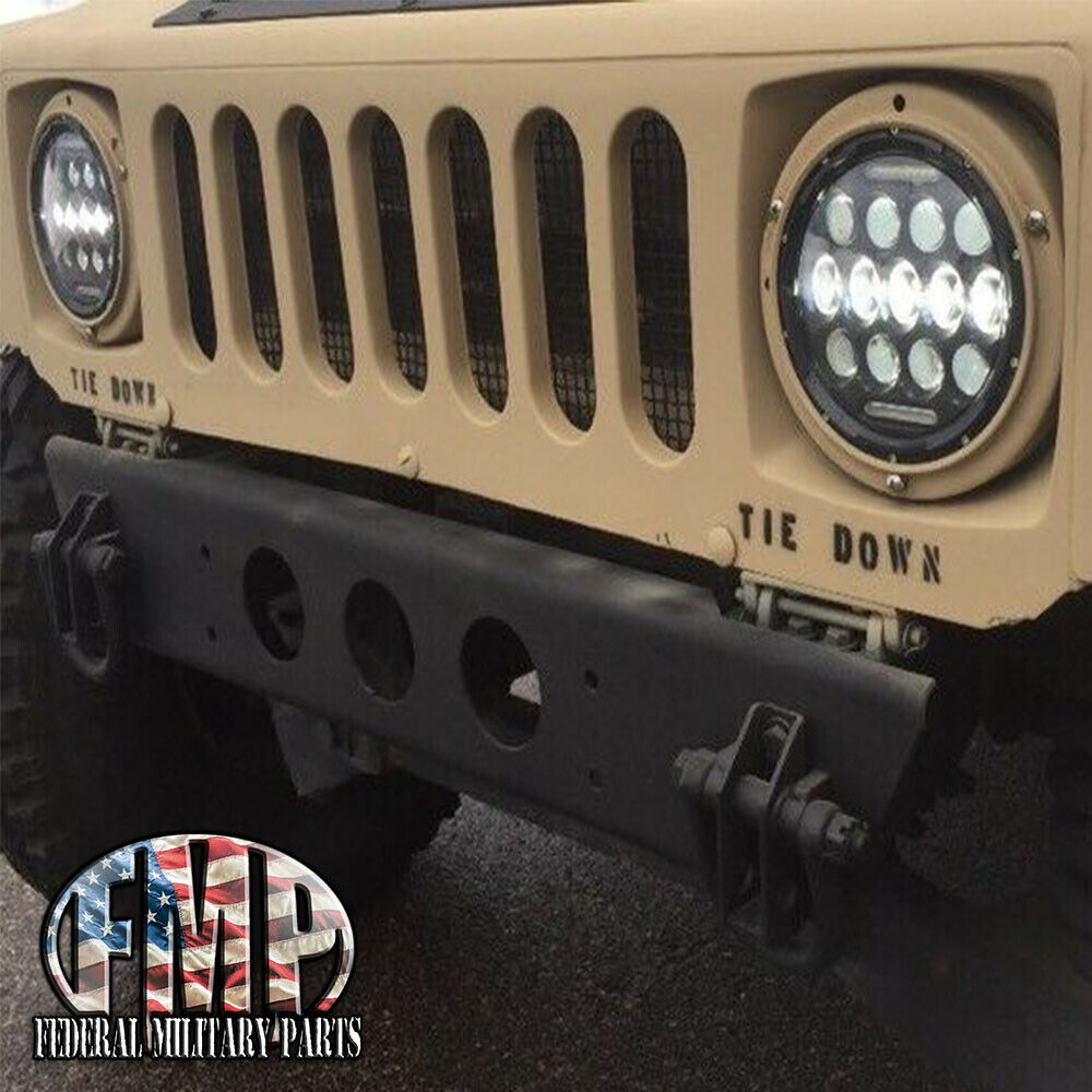 Military M998 Humvee Headlights PAIR LED Black Bezel Head Light Plug & Play H1
