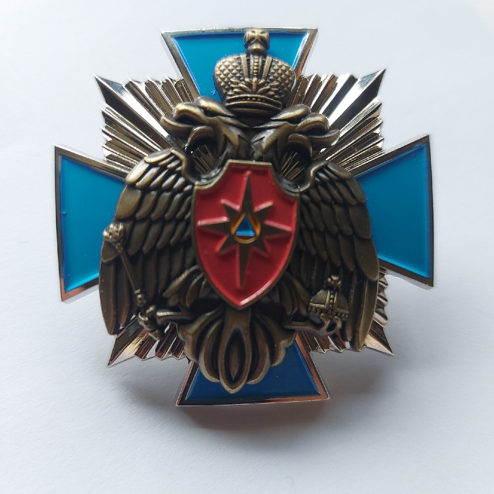 Russian Badge Order Medal Cross ,MINISTRY OF EMERGENCY SITUATIONS.