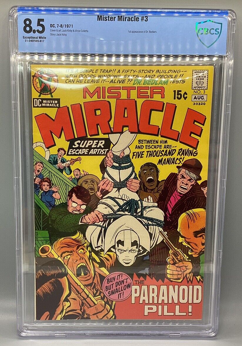 Mister Miracle #3 - DC - 1971 - CBCS 8.5 - 1st App Of Dr. Bedlam