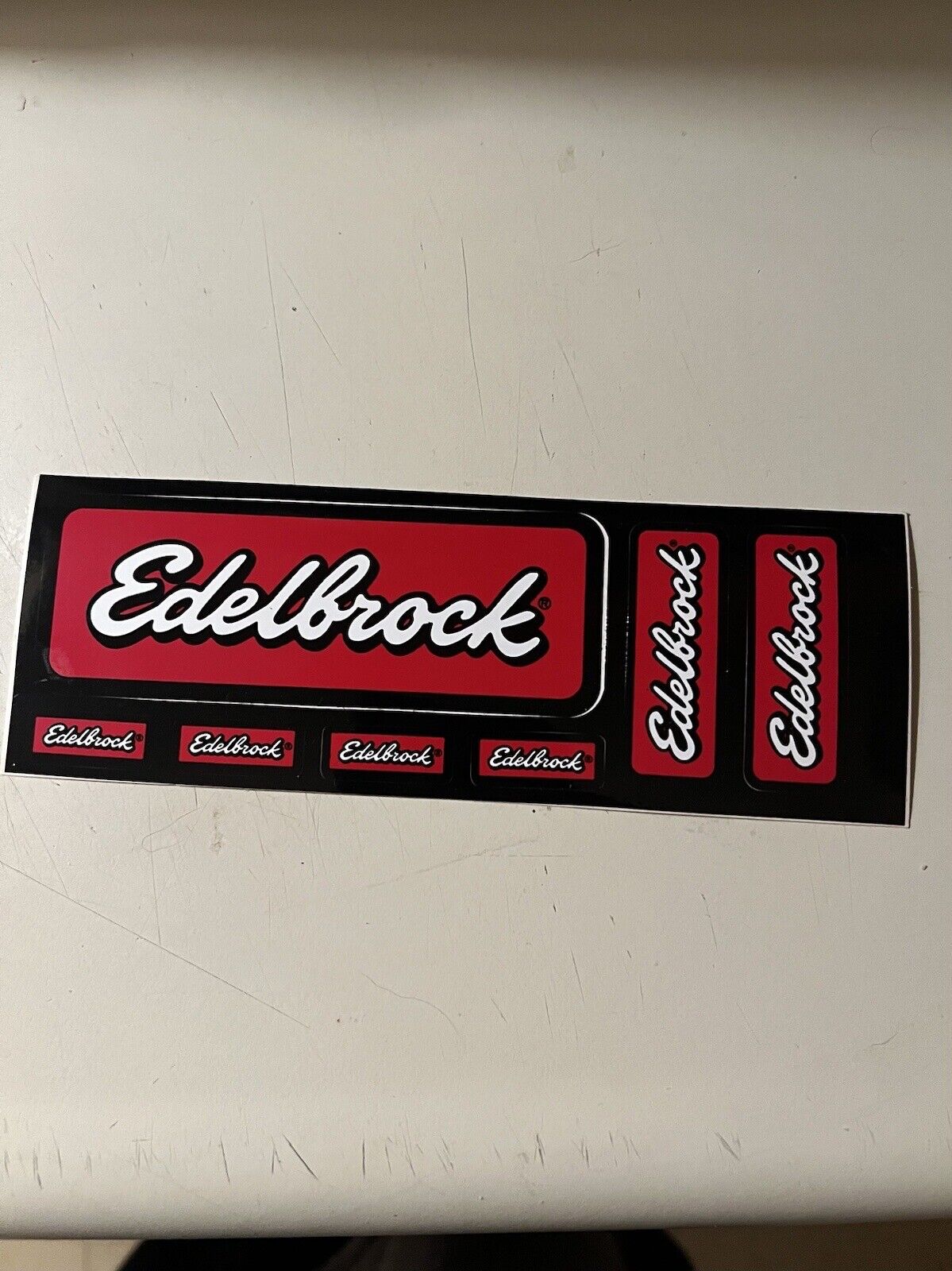 EDELBROCK Manifolds - Original Vintage Racing Decal/Sticker Sheet