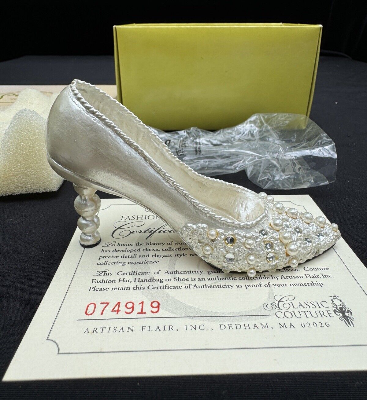 Classic Couture Star Dust Shoe S.S. Sara Mint In Box W/ Paperwork Artisan Flair