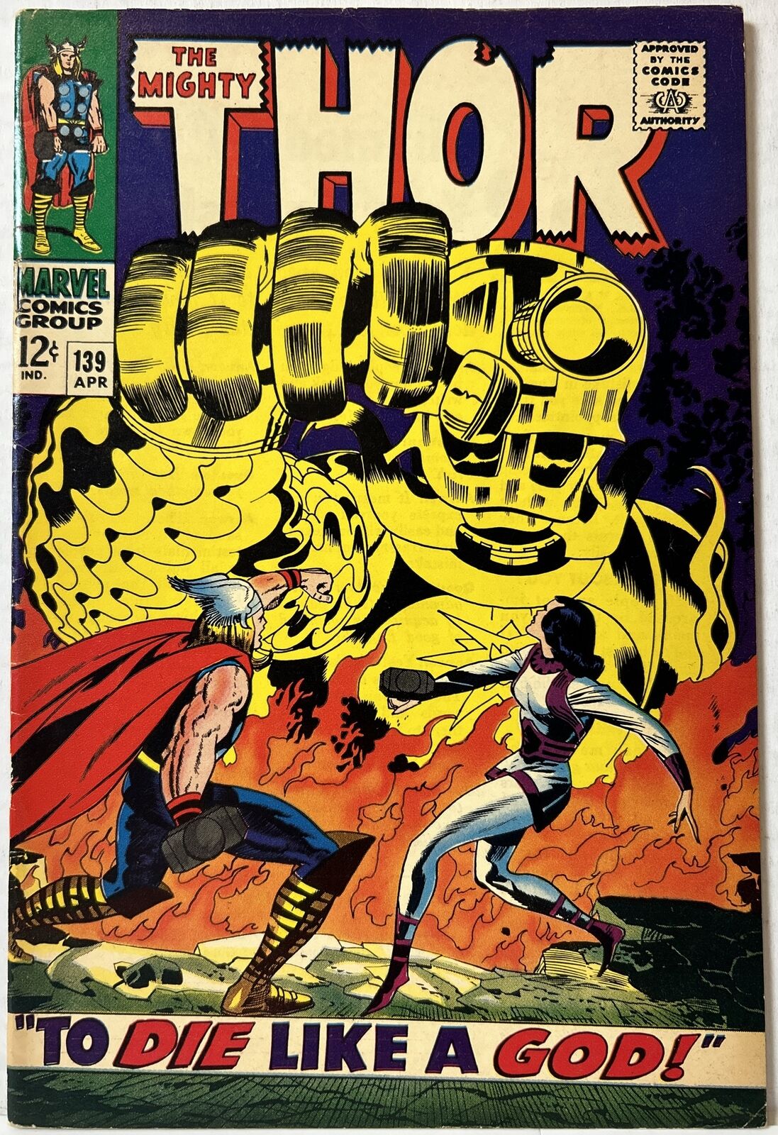 THOR #38 The Mighty THOR 139 KEY 1st Cover Appearance SIF Marvel *FN+*