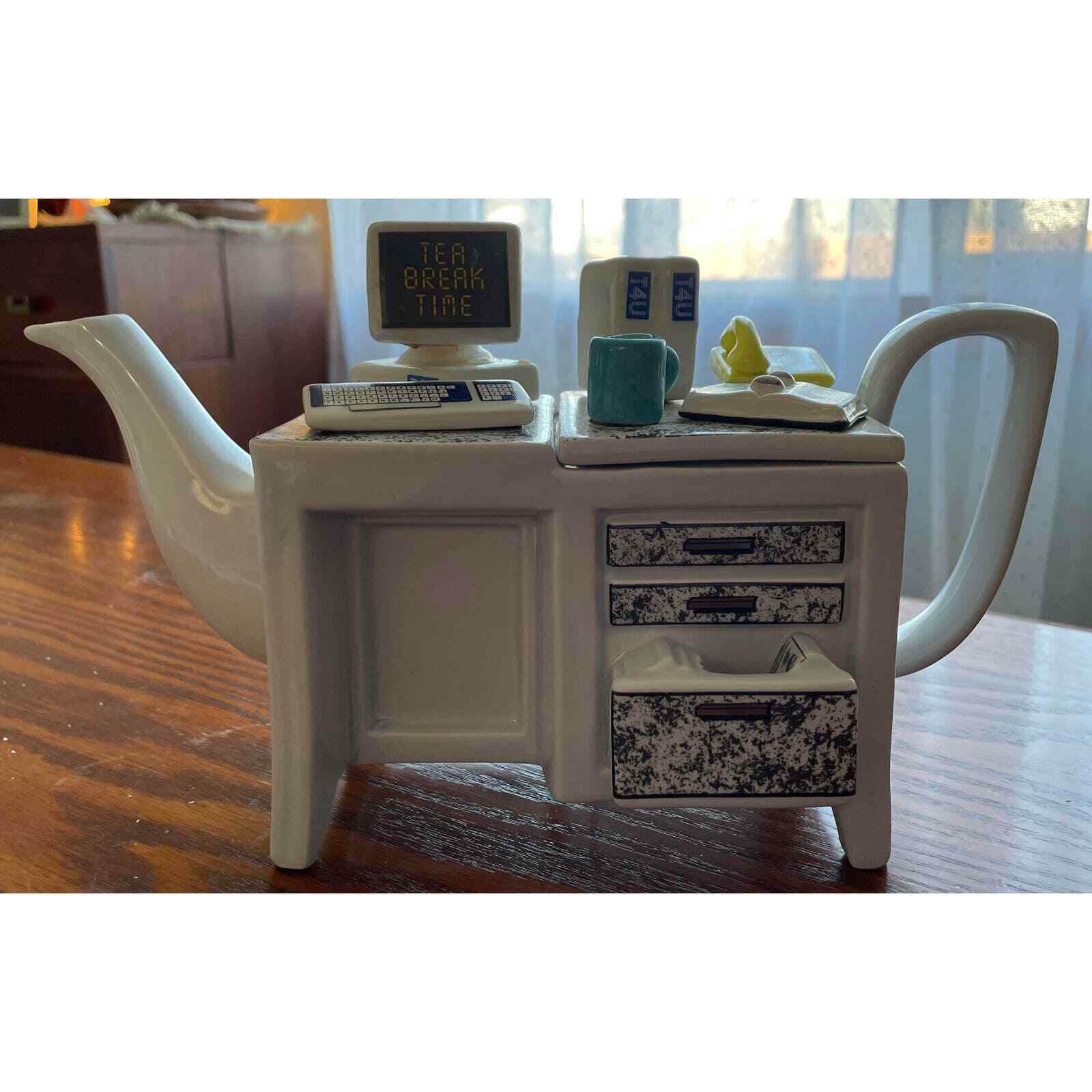 Vintage Rare 1990 Paul Cardew Workstation Teapot South West Ceramics