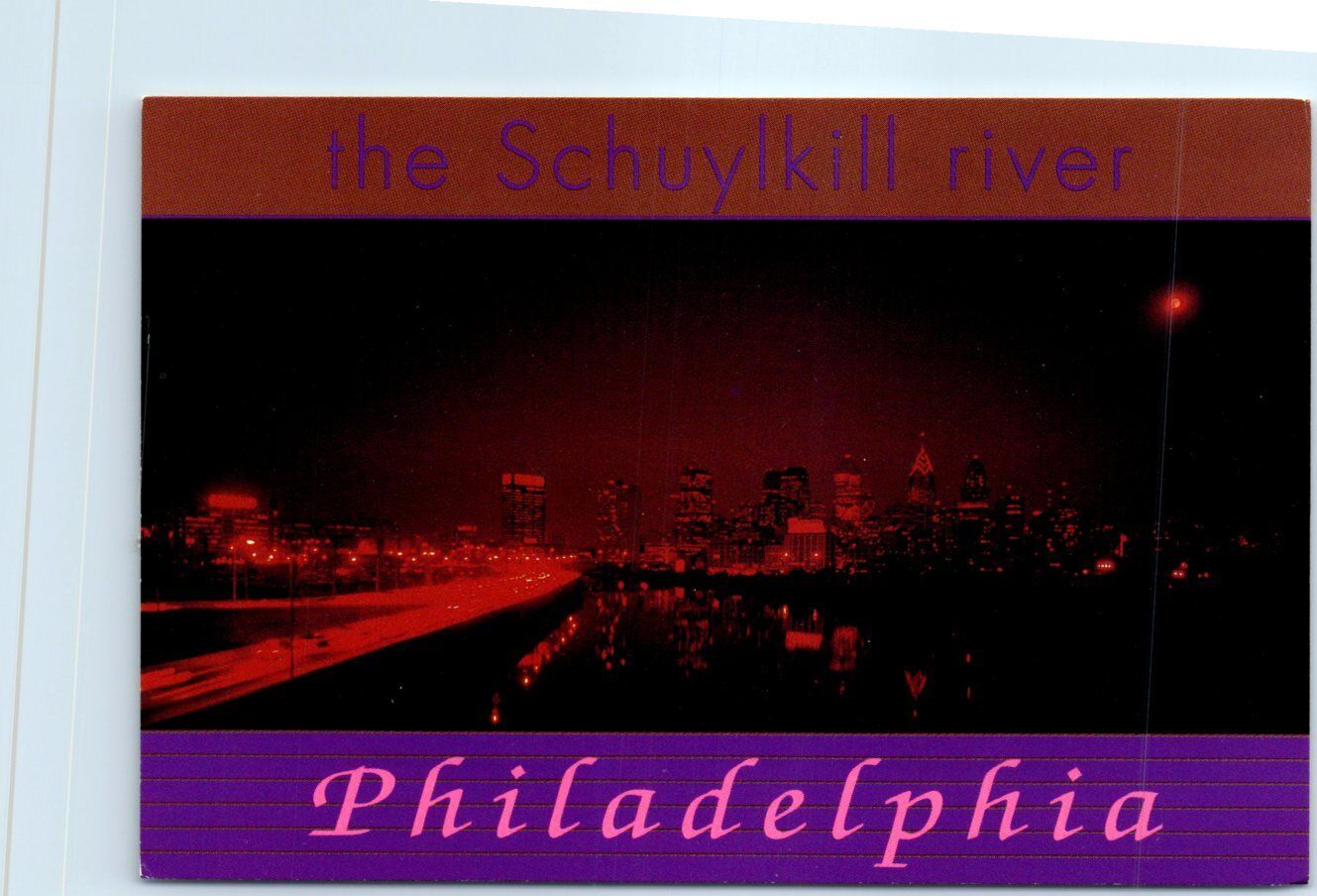 Postcard - The Schuykill River - Philadelphia, Pennsylvania