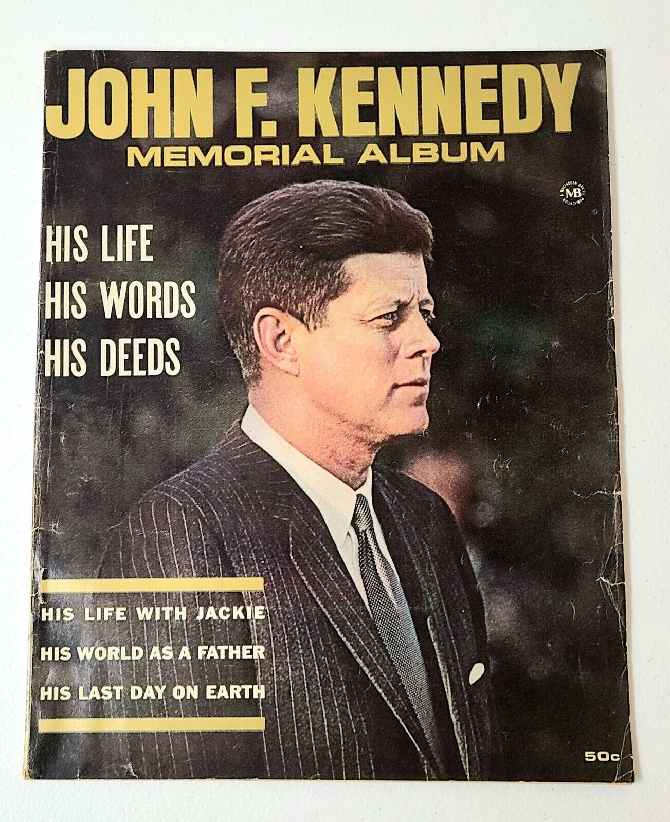 Vintage 1964 John F Kennedy Memorial Album JFK Magazine 80 Pages