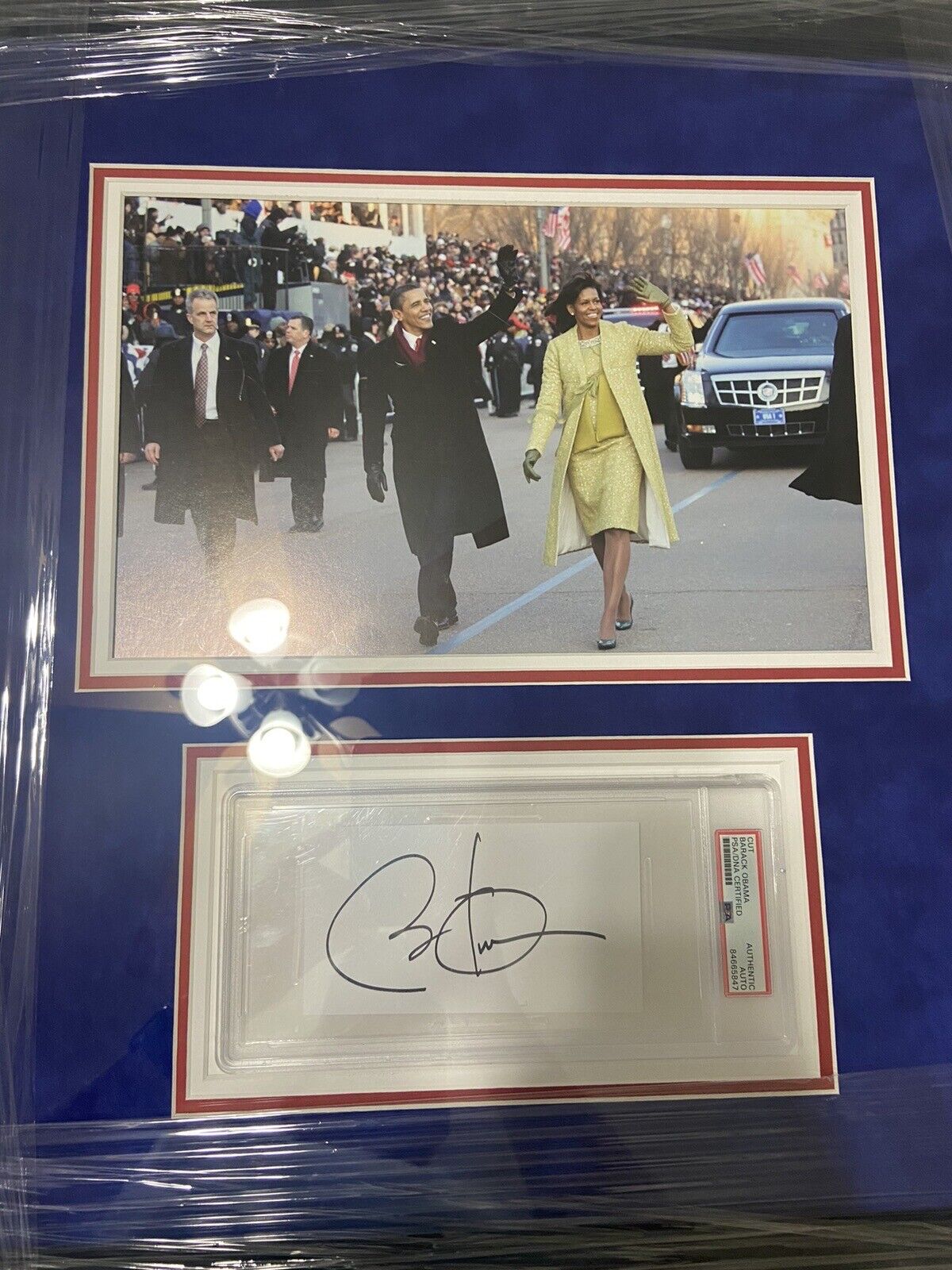 President Barack Obama Signed Framed PSA