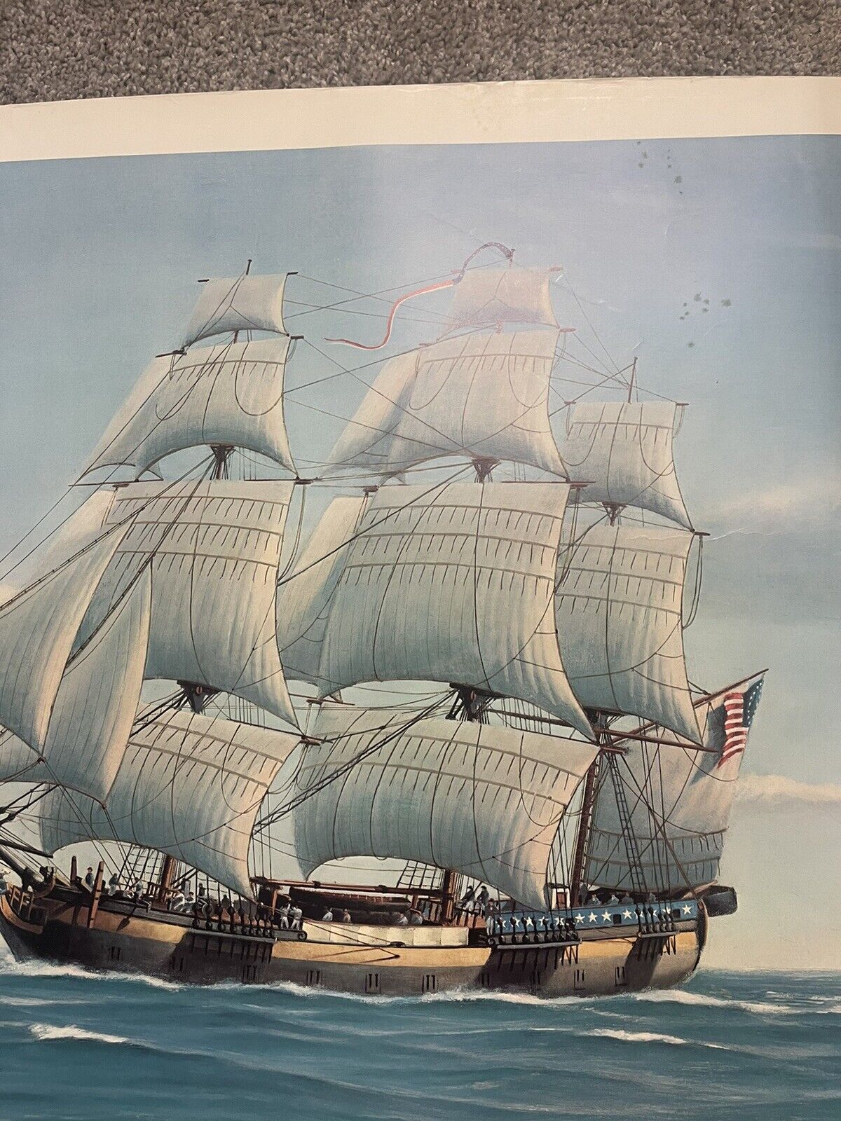 Alfred, the First Naval Flagship of the United States Poster 24x30\