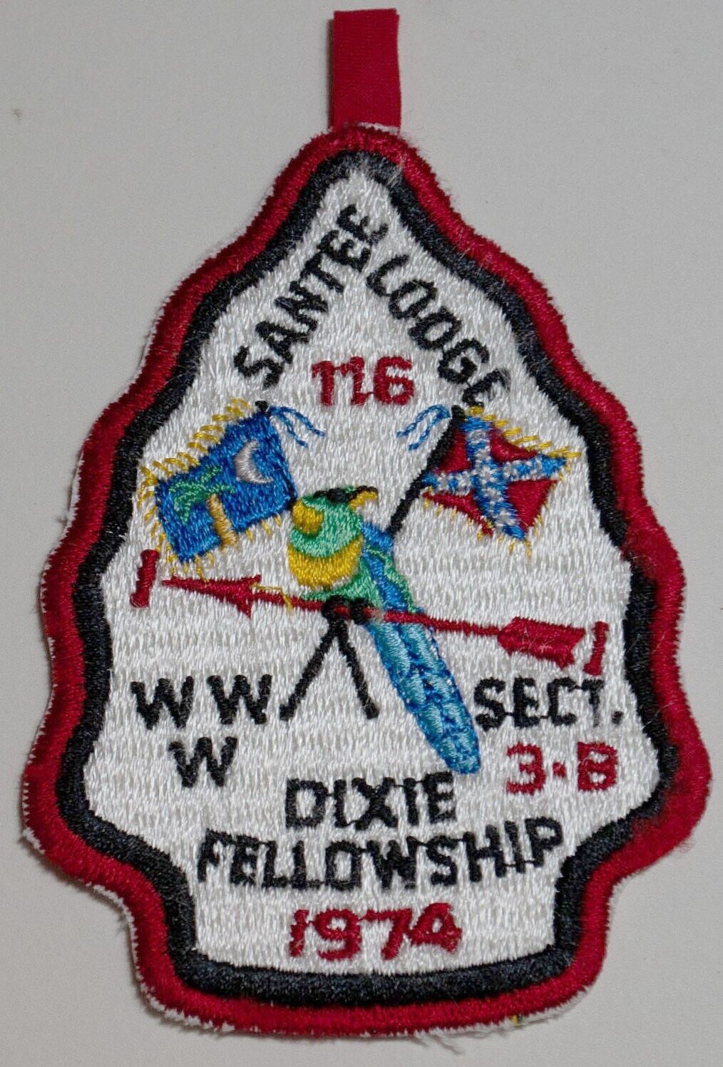 1974 SE-3B Dixie Fellowship Patch Santee Lodge 116 Order of the Arrow BSA