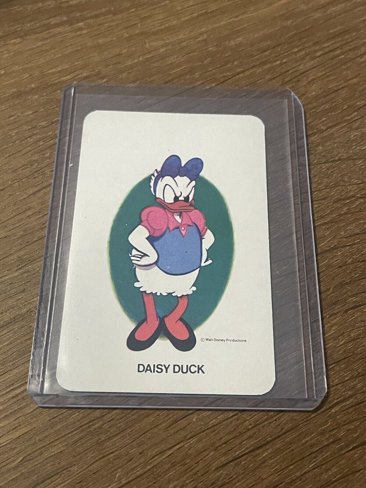 Authentic Vintage Walt Disney Productions Snap Daisy Duck Card RARE DISNEYANA
