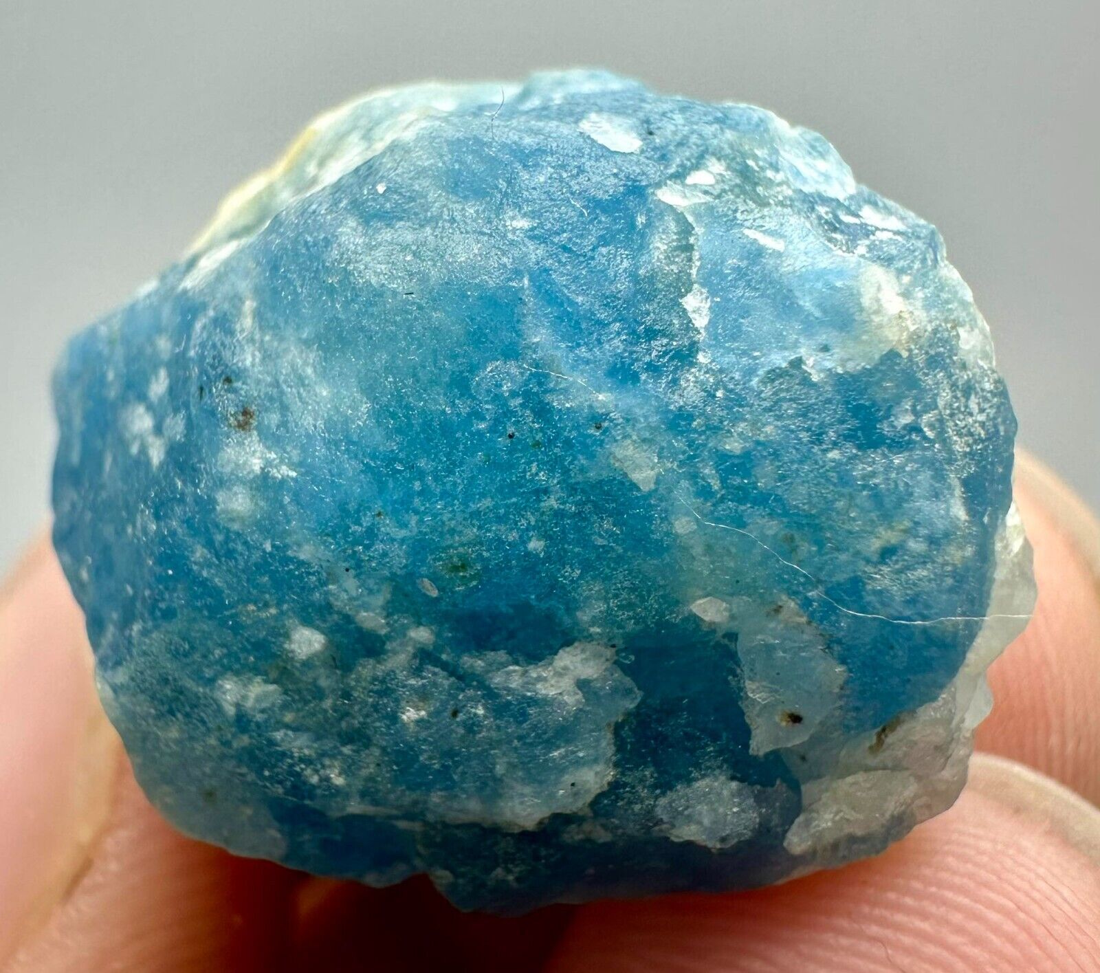 37 CT Fluorescent Afghanite Huge Crystal From Badakhshan Afghanistan