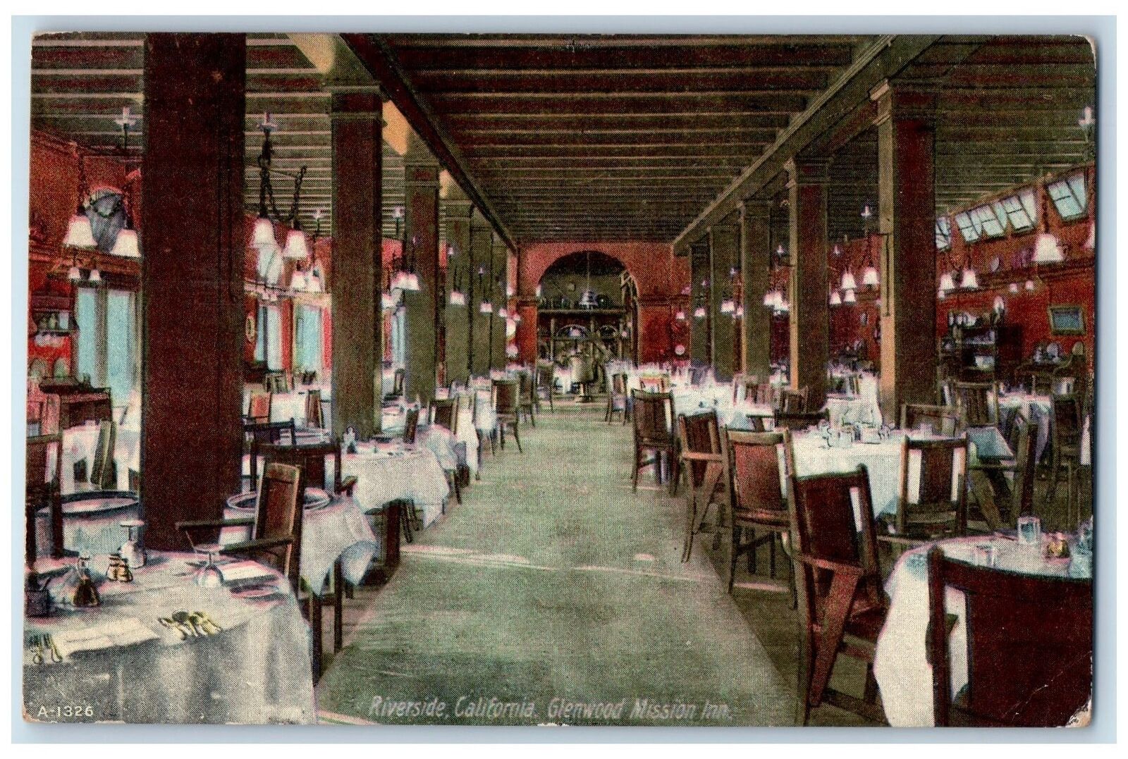 c1910s Glenwood Mission Inn Interior Riverside California CA Unposted Postcard