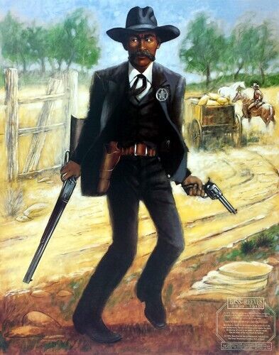African American Art Paintings-Bass Reeves Marshal-African Black Art Limited Ed